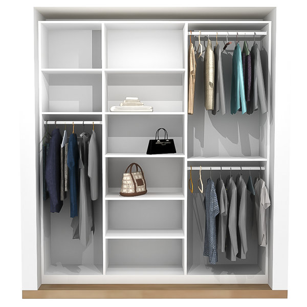 Crissey 69'' Closet System (Can Be Cut To Fit)